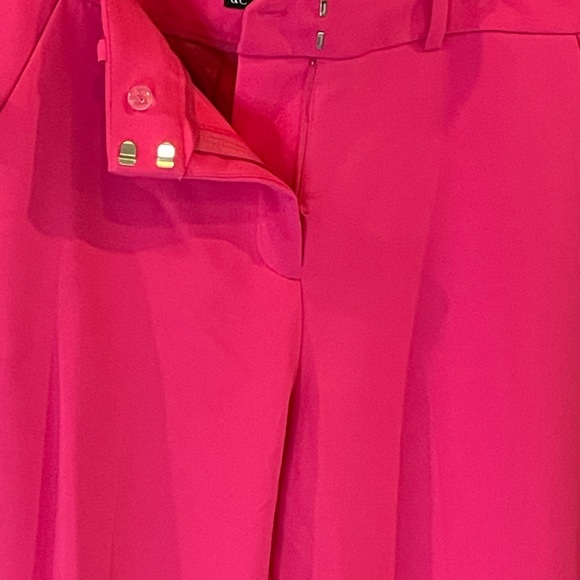 New York & Company Ruffle Sleeve Pant Suit. Fuschia SIZE M VEST . SIZE 10 PANT - Picture 10 of 12